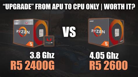 ryzen 5 2600 vs 2400g